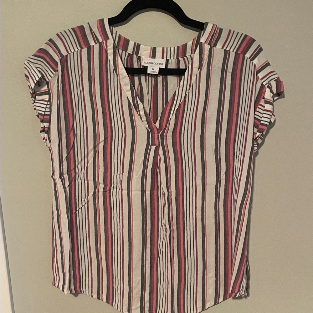 Liz Claiborne Multicolor Striped Blouse